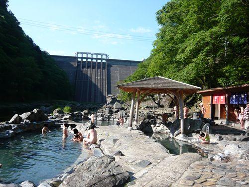 温泉の風景